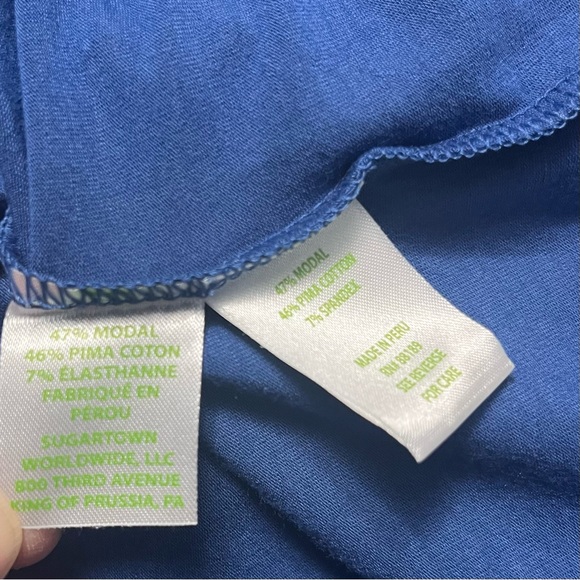 Lilly Pulitzer Finn Top NWT women’s size small colour block custom graphic print - Picture 14 of 16